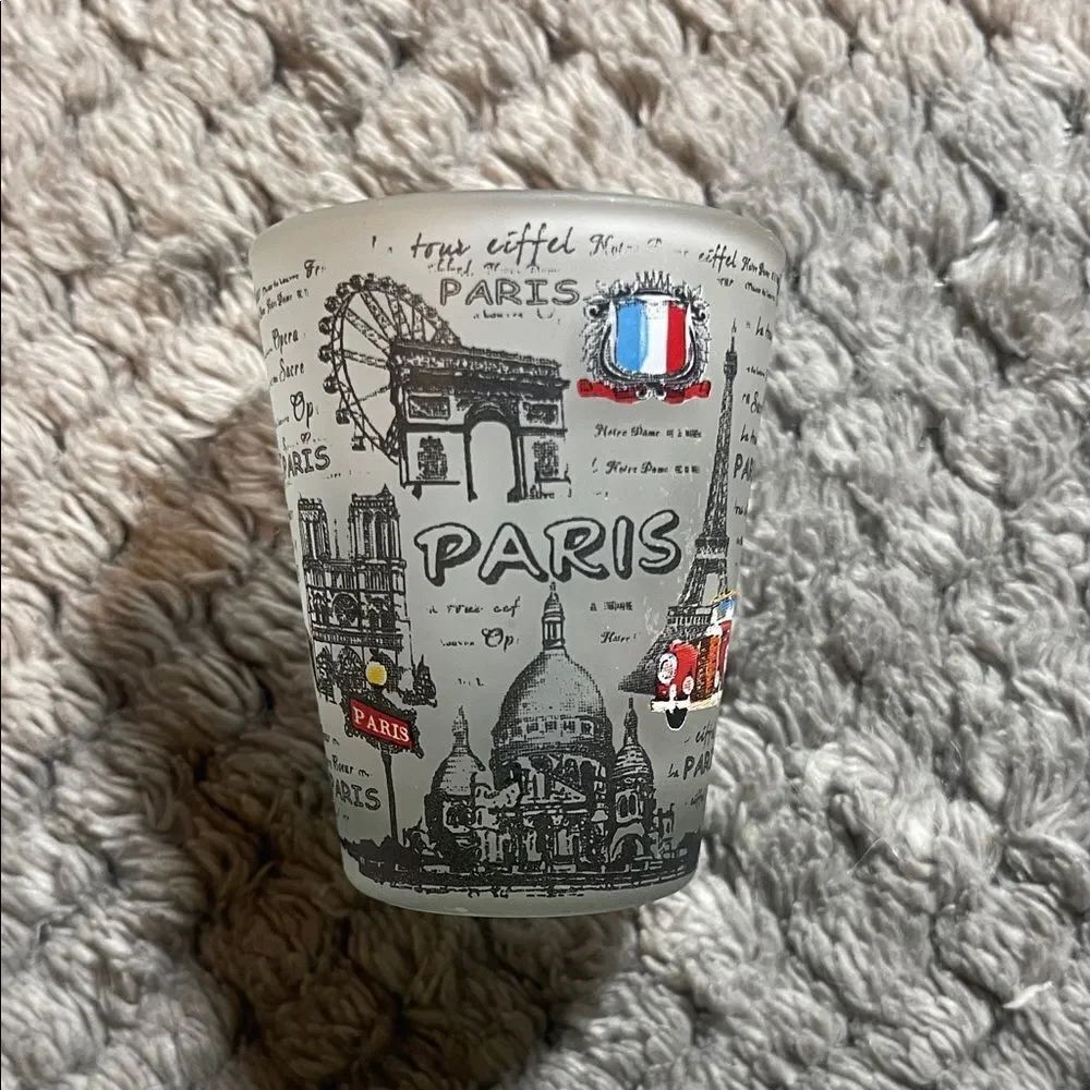 Paris Themed Ceramic shot glass